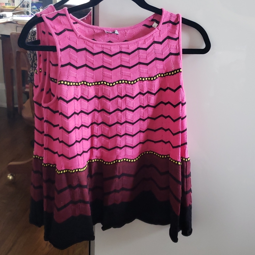 MISSONI high-neck woven Tank
